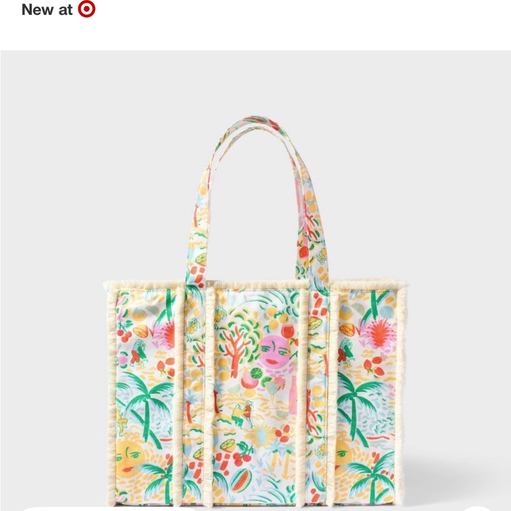 Roller Rabbit Tropical Print Tote